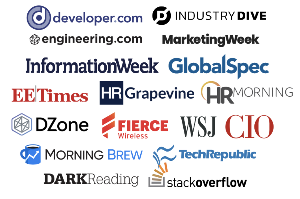 logos of publisher websites that TechnologyAdvice can get your brand on